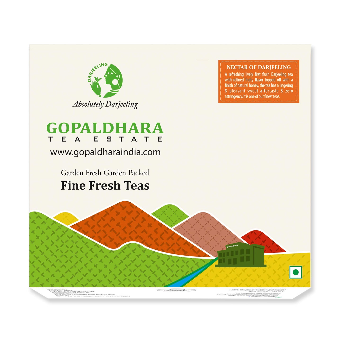 Gopaldhara Nectar of Darjeeling 50gm Paper Box - (Royal Series) FTGFOP1 Extremely Rare Spring Champagne of Teas First Flush Whole Leaf Tea
