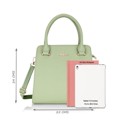 Lavie Women's Ushawu Satchel Bag | Satchel Handbag for Work | Ladies Purse | Stylish Shoulder Bag | Gift for Women | Rakhi Gift for Sister