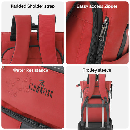 THE CLOWNFISH Chromepack Travel Laptop Backpack for Men and Women | Fit- image 6