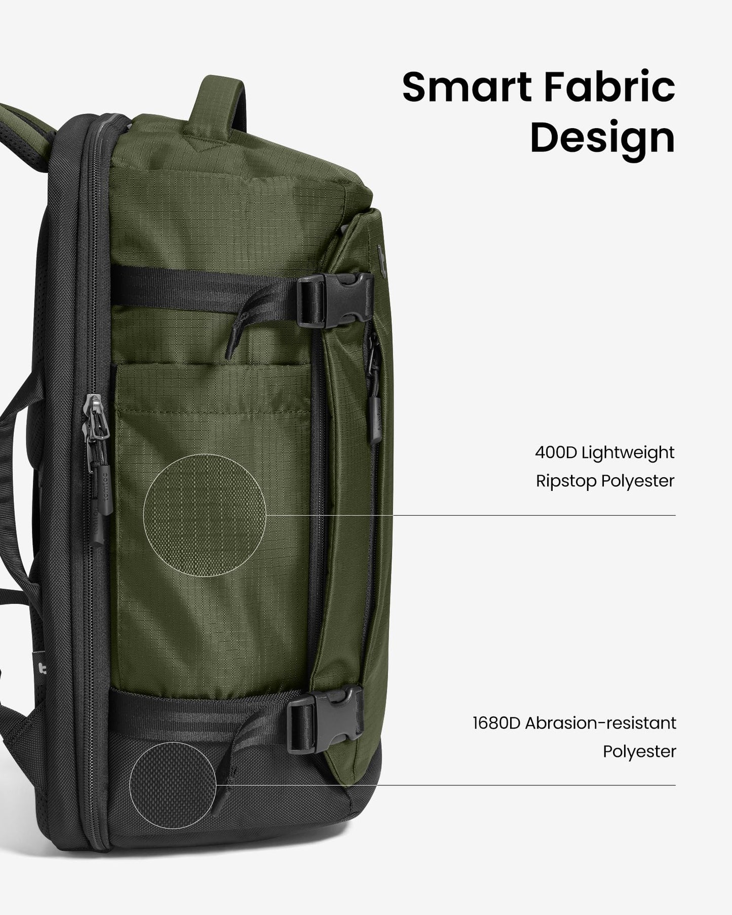 Tomtoc Navigator-T66 Lite Travel Laptop Backpack 16inch/28L-Green