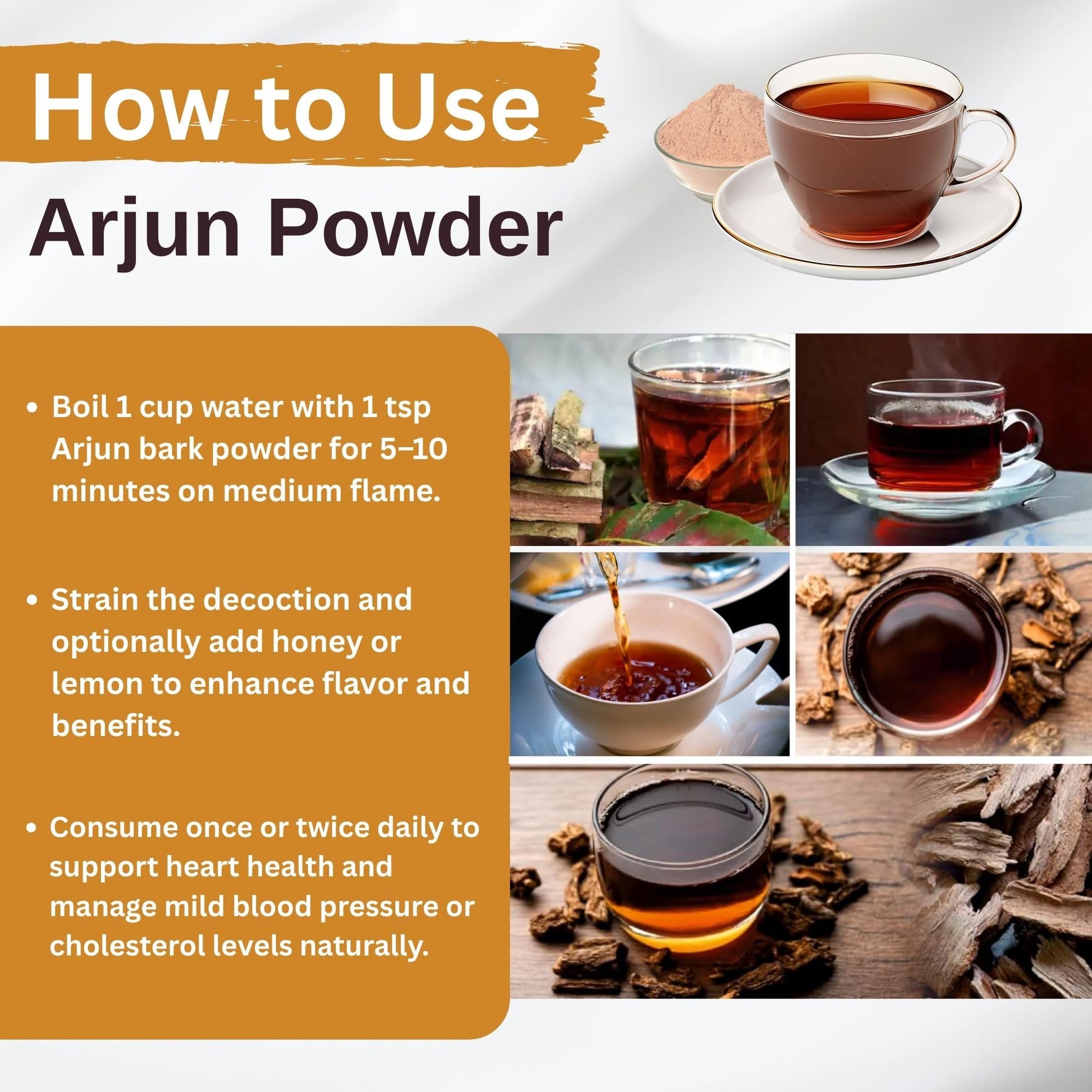 BIRJU MAHAVIR Bmkb Terminalia Arjuna Arjun Chaal Powder, Natural, 200 g- image 6