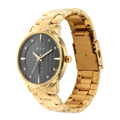 Titan Regalia Opulent Analog with Day and Date Black Dial Watch for Men- image 3