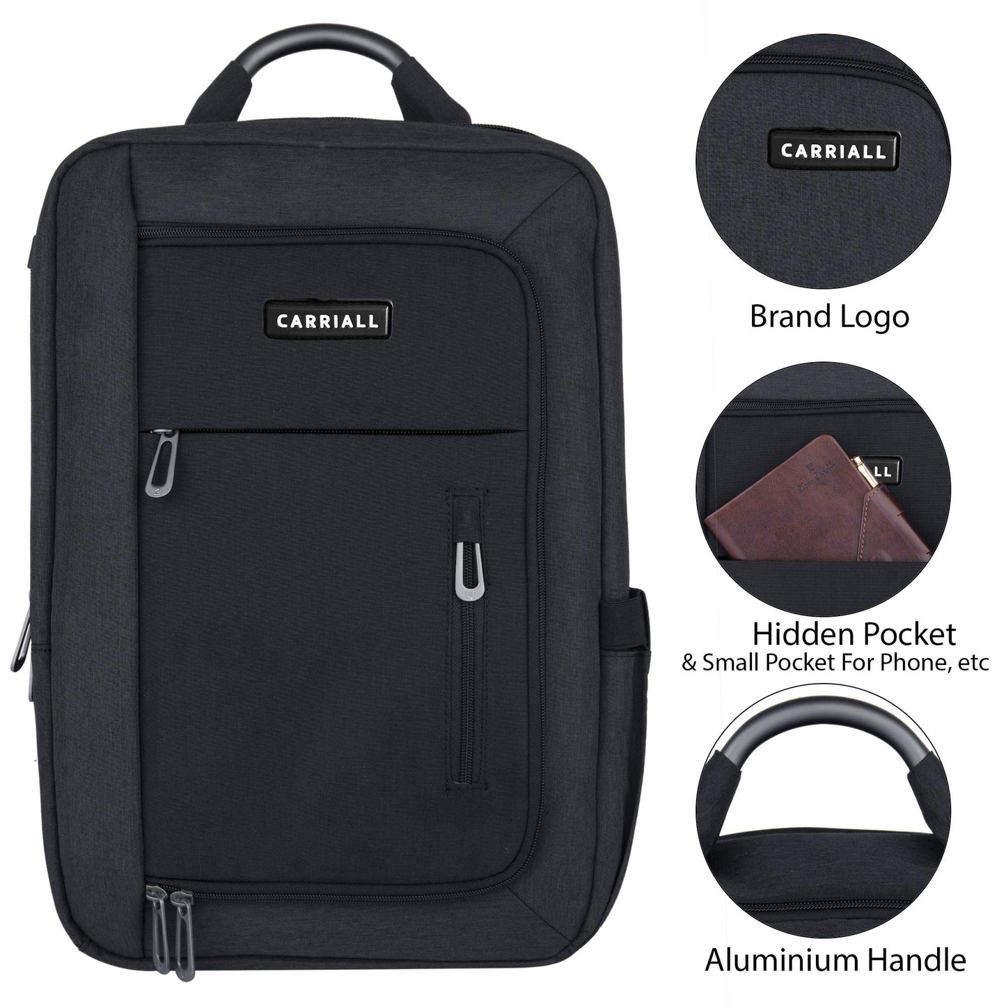 Carriall Minch Polyester Smart Laptop Backpack | Fit up to 15.6” Mac/La- image 7