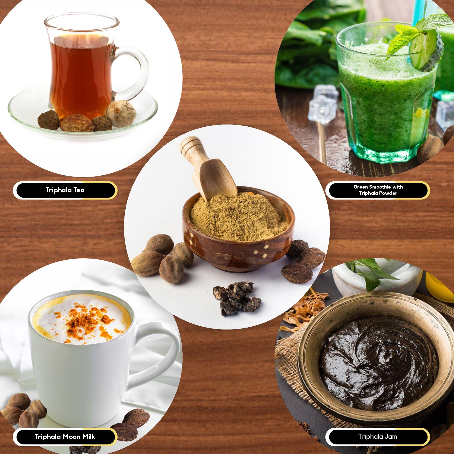 Organic Zing Presents Triphala Powder – Sundried Amla, Bibhitaki and Ha- image 6