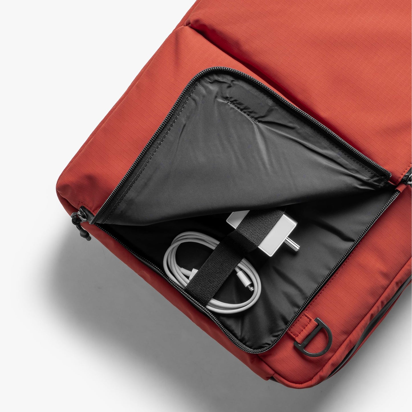 DailyObjects Pivot Convertible Briefpack Bag (16L) |Unisex|Fits 13/14/15.6 inch Laptop/Macbook Pro/Air|Lightweight|Stylish Backpack|Office/Daily Use/Travel|Multi Pocket|Adjustable Strap-Red