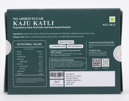 THE SWEET BLEND Katli Trilogy Classic, Gud & Sugar‑Free Kaju Katli | Gift Box | Authentic No‑Added‑Sugar | Indian Mithai Hamper | Ideal for Raksha Bandhan | Pack of 3