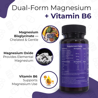 DofaLife Magnesium Glycinate Capsules 1000mg | Highly Absorbable Chelated Magnesium | Supports Muscle Recovery, Sleep, Bones & Nerve Health | 60 Veg Capsules