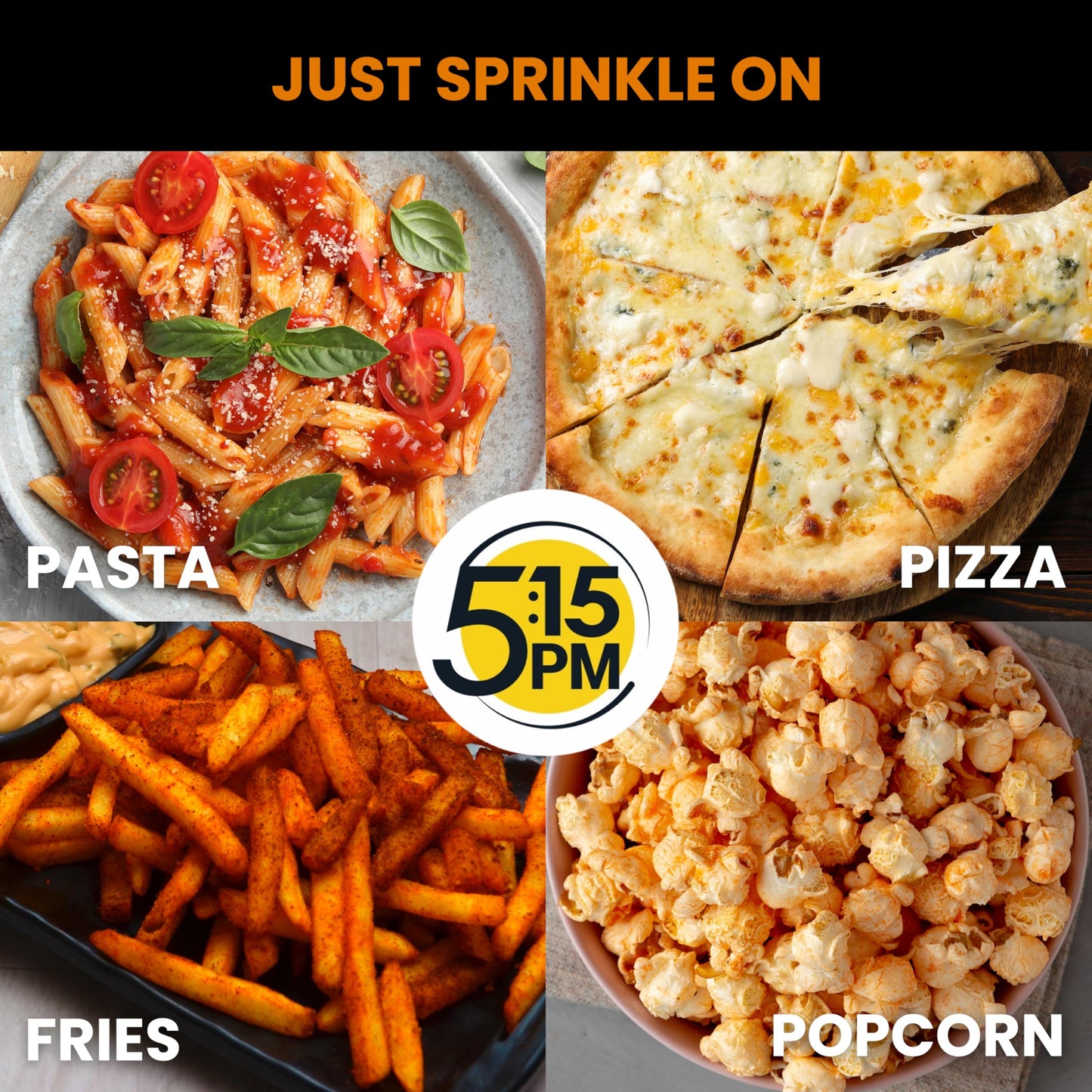 5:15PM Cheddar Cheese Powder for Popcorn, Pasta, Pizza, Nachos & Fries | Popcorn & Cheese Seasoning Powder,1 Count