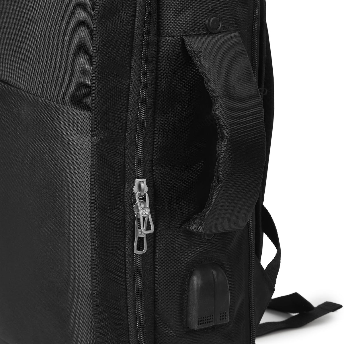 SWISS MILITARY Element Laptop Backpack cum Sling Bag 18L, 15.6" Laptop Compartment, USB Charging & Aux Socket and Large Main Compartment Travel Bag for Men & Women, Office, School and College Black