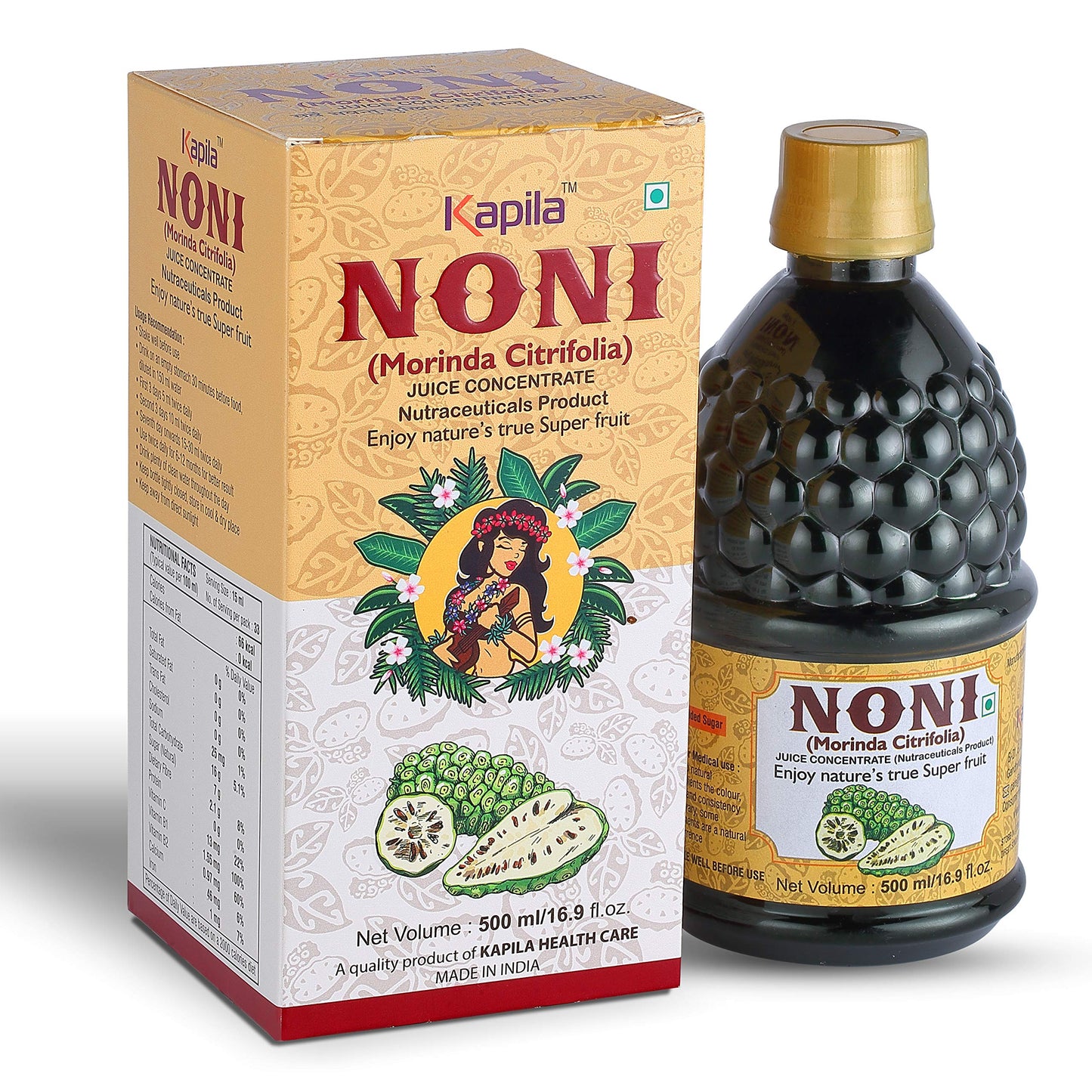 Kapila Noni Juice Immunity Booster Noni Gold Jiuce 500 ml