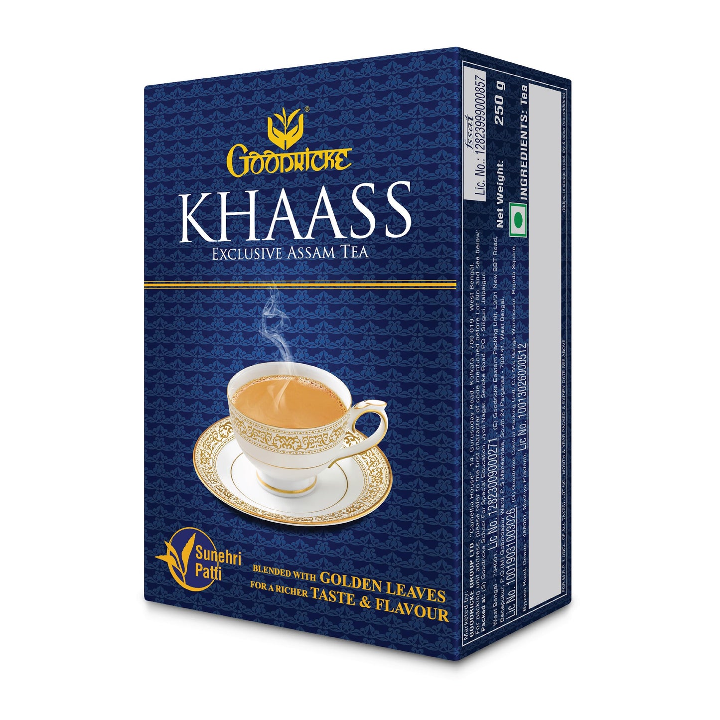 Goodricke Khaass 100% Assam Tea 250g | CTC Loose Leaf Black Tea | Strong Kadak Milk Chai | Golden Leaves Blend | Rich Flavor & Aroma