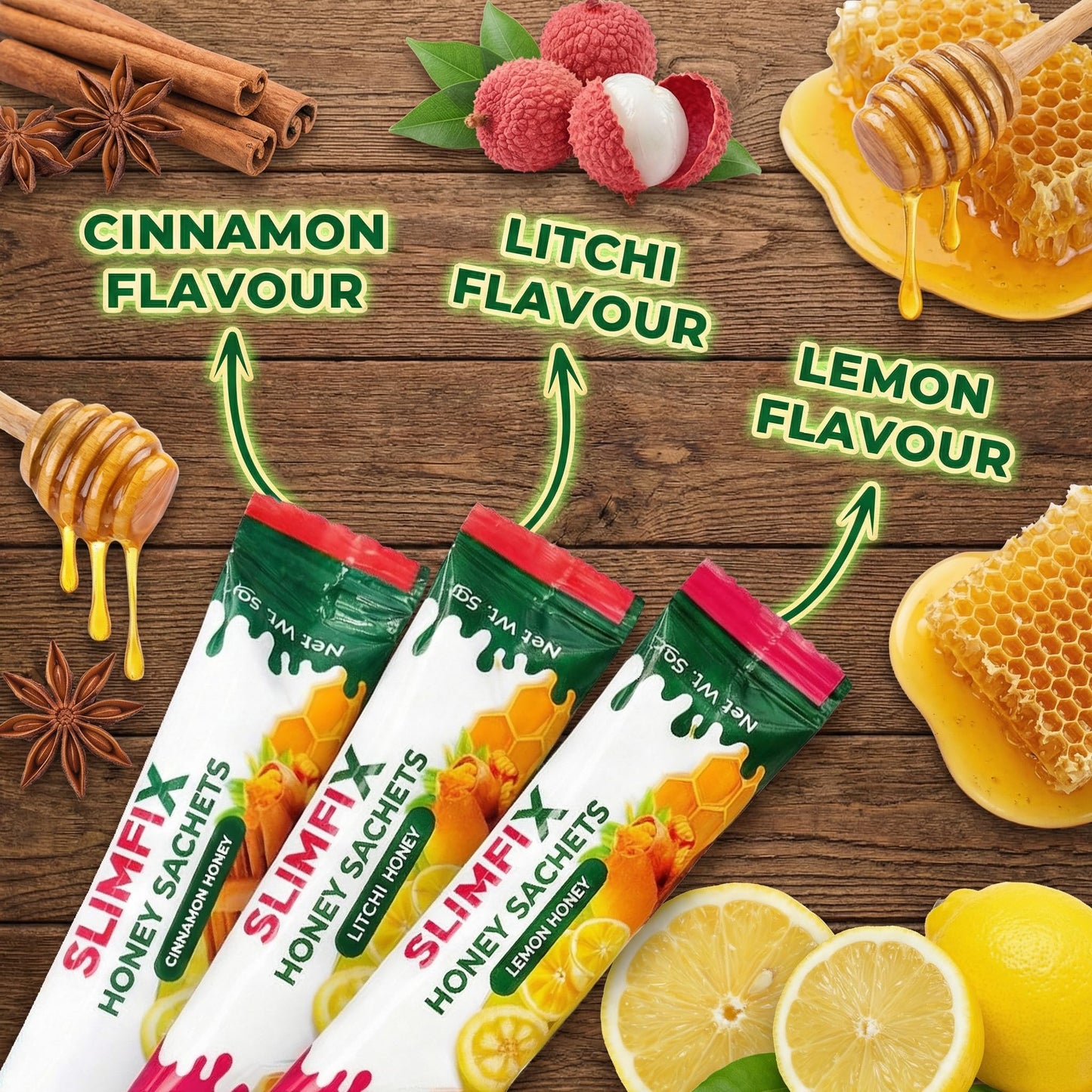 PURRUSTIC SLIMFIX HONEY SACHET Natural Weight Loss Through 9 Ayurvedic Herbs, Control Metabolism and Digestion, Natural Juice from Triphala, Turmeric & Dandelion, No Added Sugar (60 SACHETS)