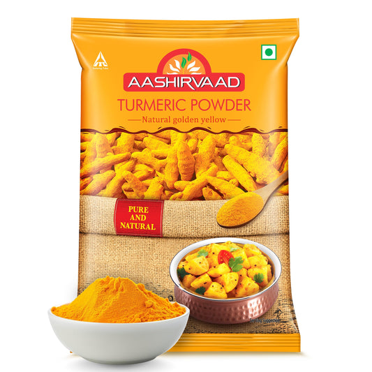 Aashirvaad Turmeric Powder, 100g, Natural Golden Turmeric Powder with No Added Flavours and Colours