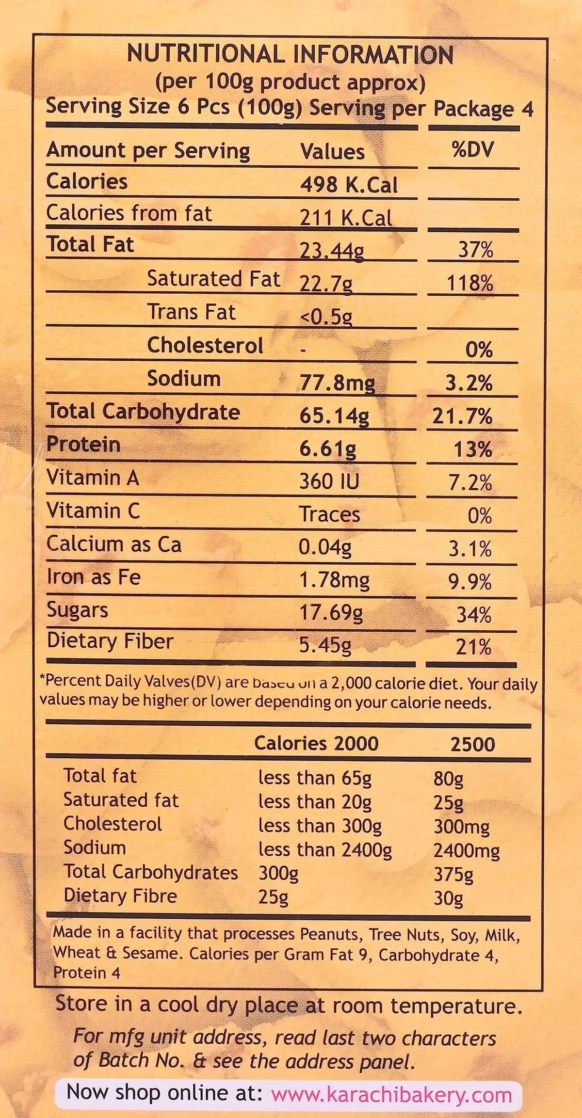Karachi Fruit Biscuit - Premium, 400 g