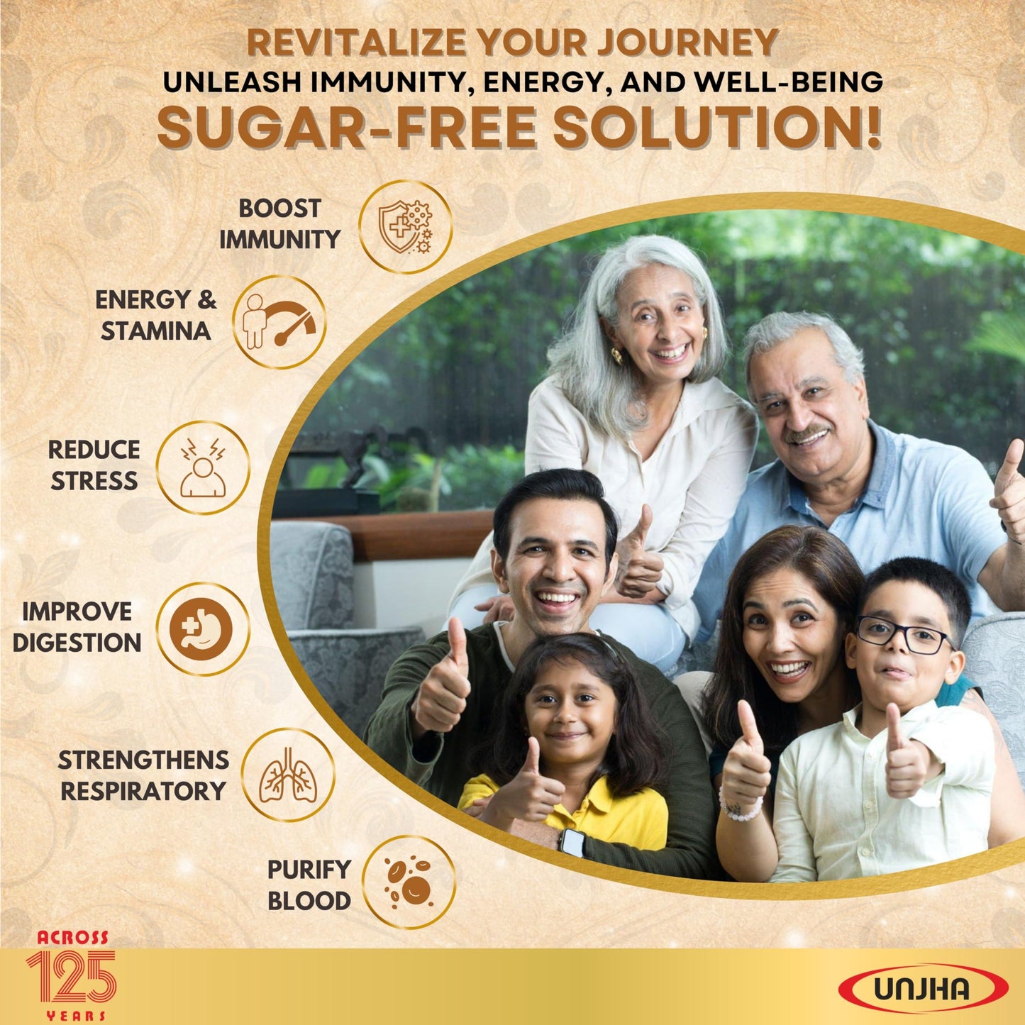 Ayusiddh Shree Unjha Pharmacy Rajwadi Sugar Free Chyawanprash - Helps Build Energy,Strength & Stamina|Enriched With Sona Chandi Bhasma|(Sugar Free-825Gm)
