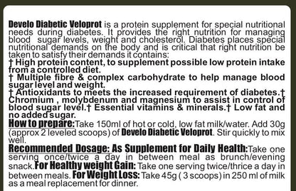 Develo Diabetic Protein Powder Sugar Free Supplement for Men & Women –- image 5