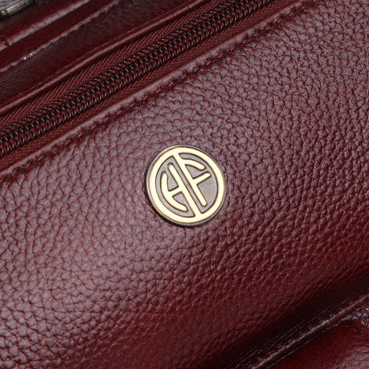 HAMMONDS FLYCATCHER Leather Travel 7 Compartment Backpack/College Backp- image 4