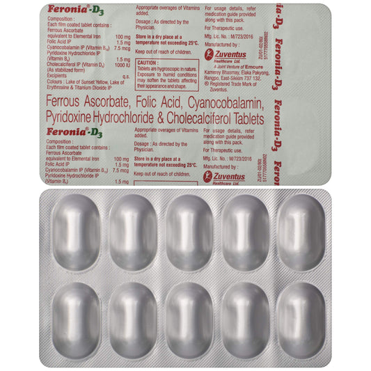 Feronia-D3 - Strip of 10 Tablets