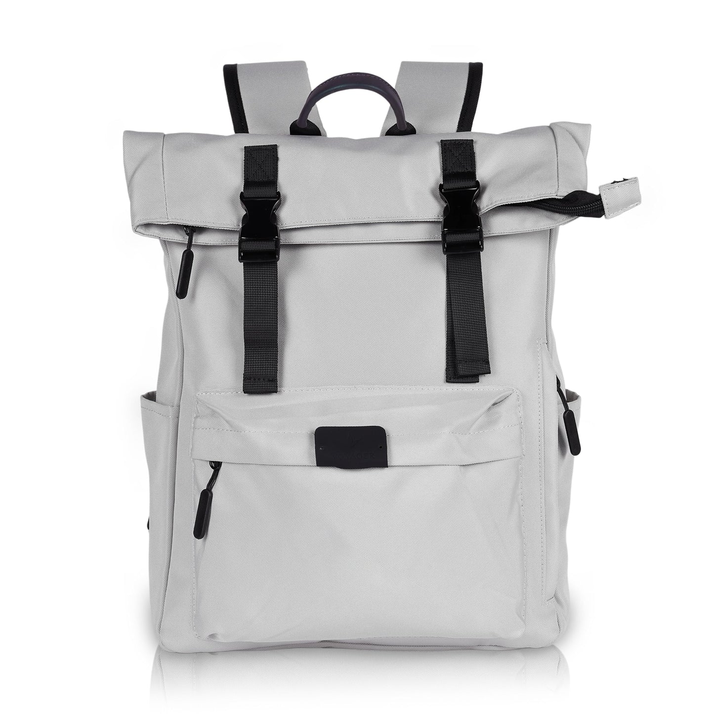 VOYAGER PARIS Vanguard Roll Top Laptop Backpack | Premium Polyester Fabric | Pad