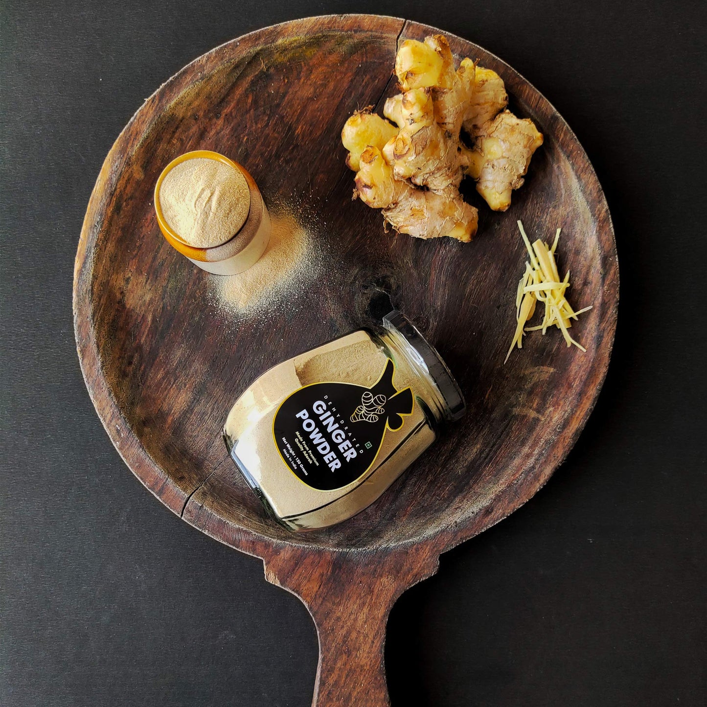 MASALA POTLI Premium Dry Ginger Root Powder (Sonth/Adrak) - 150g | Pure Saunth for Tea, Cooking & Ayurvedic Use | Natural Digestive Spice | PET Jar