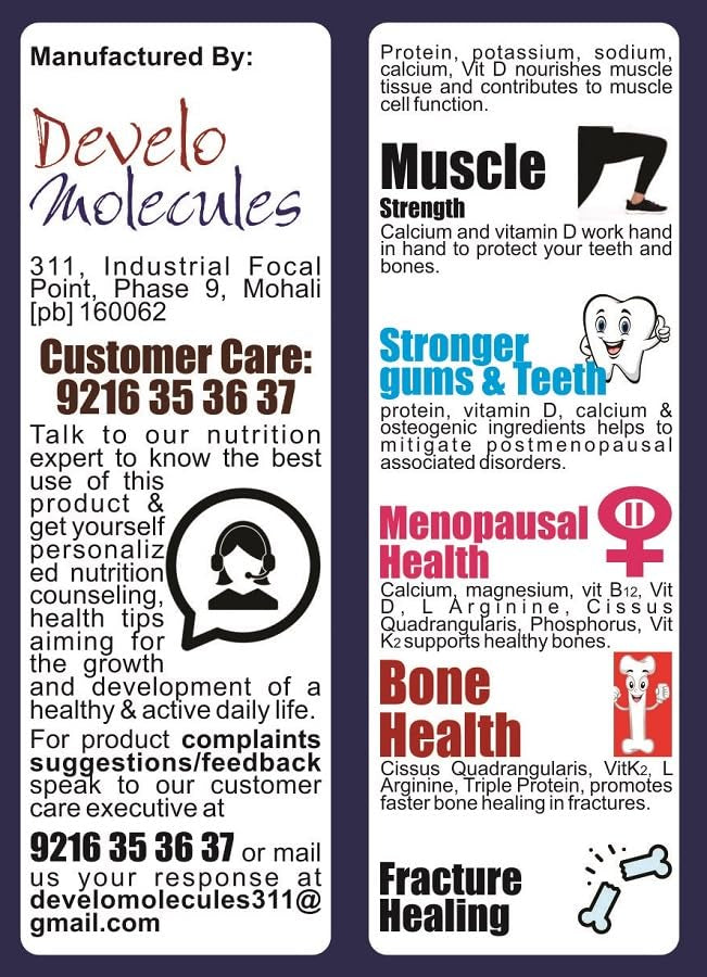 Develo Calcium & Protein Powder for Bone Health & Fracture Healing - 1- image 3