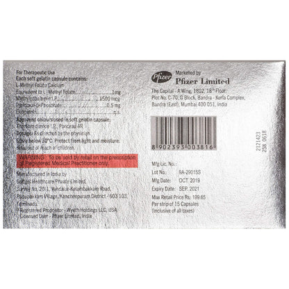 Folvite Active - Strip of 15 Capsules