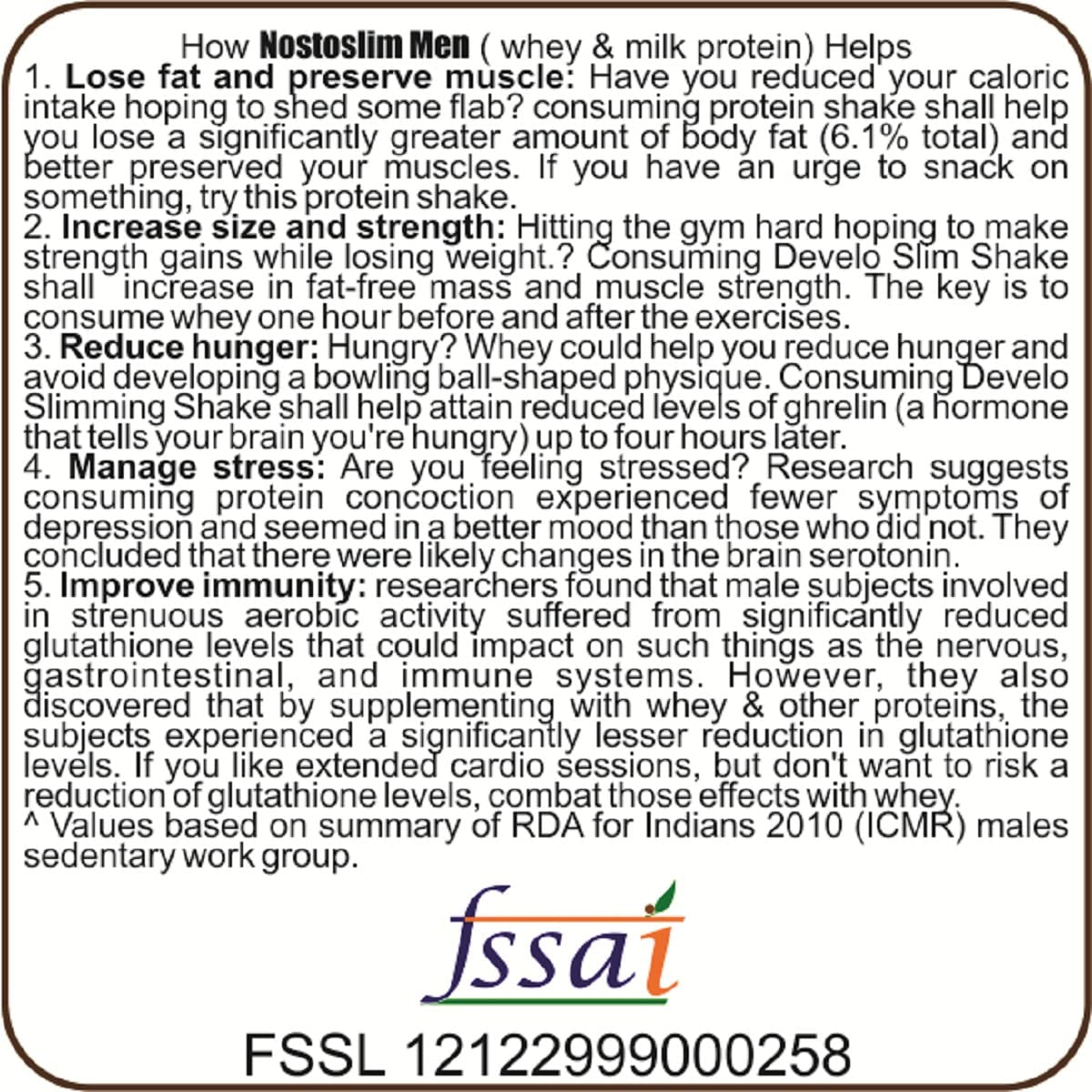 Develo Slimming Protein shake, Belly Fat Burner, Gym Supplement 500gm P- image 5