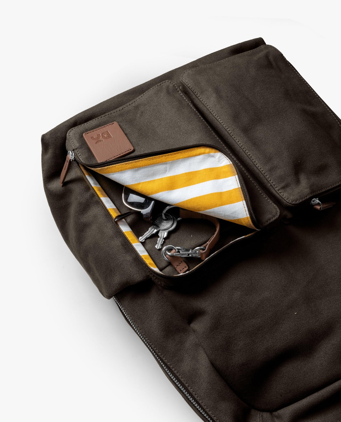 DailyObjects Clove Field Backpack (20L) | Casual Laptop Bag with Luggage Sleeve | Unisex Travel Backpack | Durable Canvas Material | Zippered Compartments with Pockets