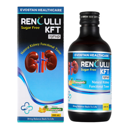 Evostan Healthcare Renculli KFT Syrup, Pineapple Flavour, 200 ml