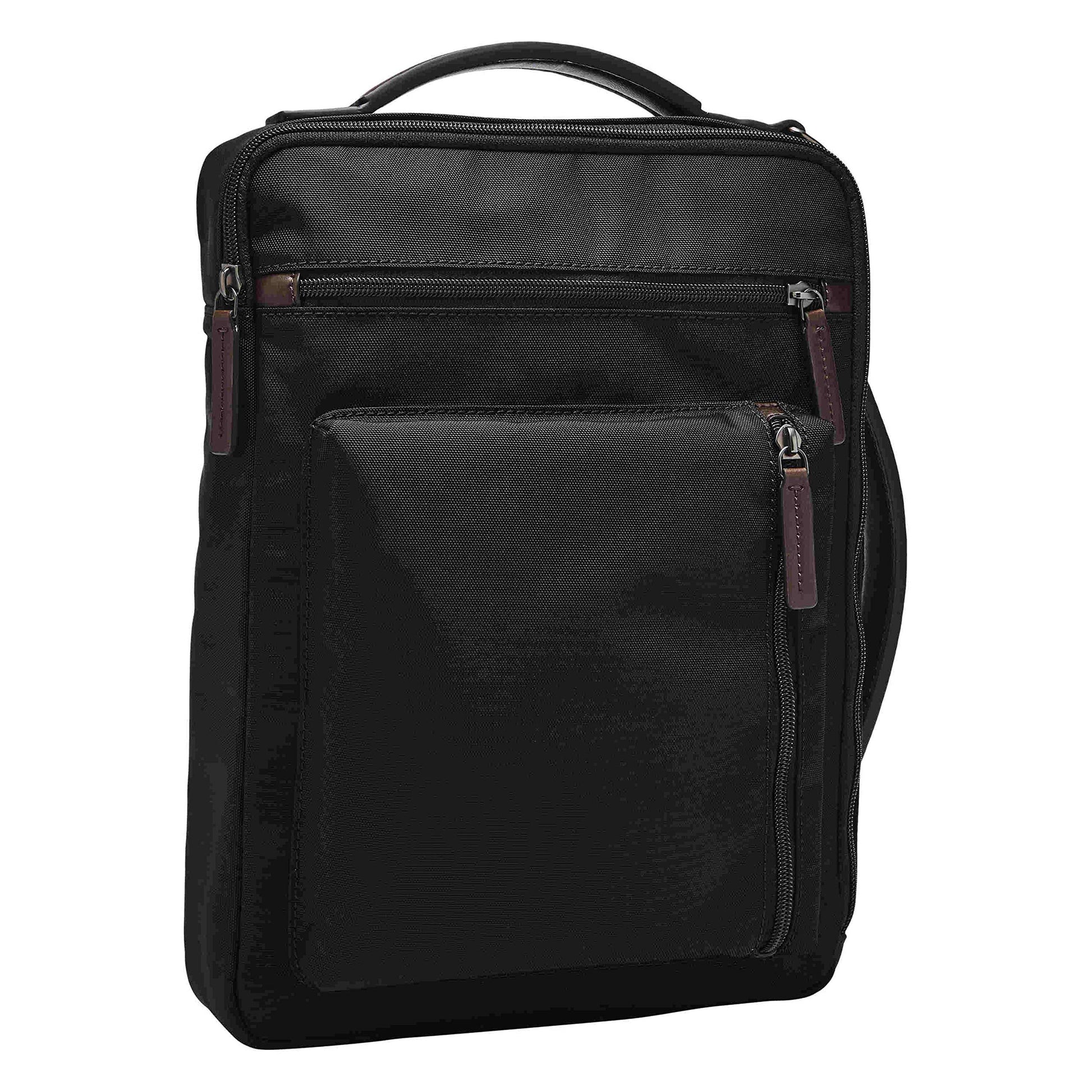 Fossil Mens Buckner Nylon 25.4 Cms Black Gym Shoulder Bag (Mbg9475001)