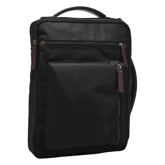 Fossil Mens Buckner Nylon 25.4 Cms Black Gym Shoulder Bag (Mbg9475001)