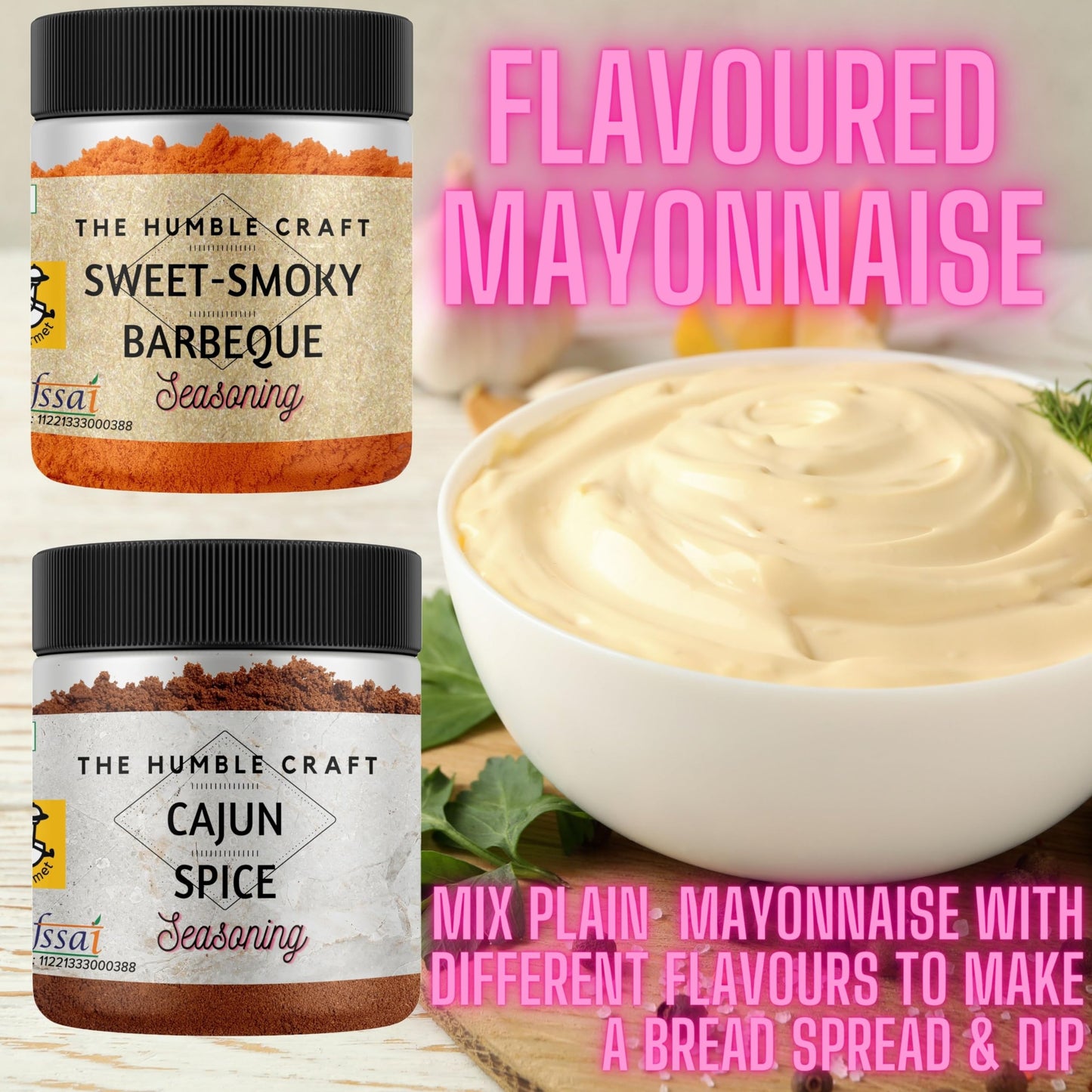 The Humble Craft Sweet Smoky Barbeque BBQ Seasoning|Popcorn Seasoning Powder, BBQ Rub, Chicken|Smoked & Paprika Flavour|100 Gram