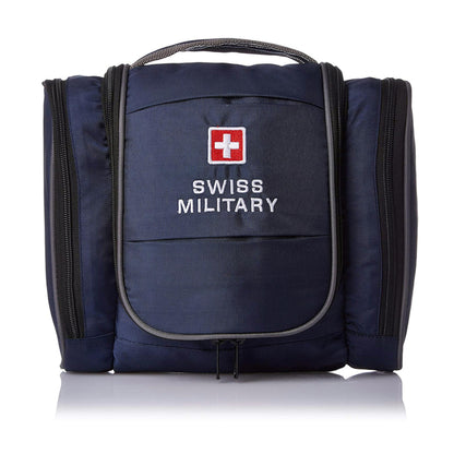 SWISS MILITARY Laptop Backpack 31L & Blue Toiletry Bag Combo Water-Resistant Travel Bag Set for Men Women with Laptop Compartment & Multiple Pockets