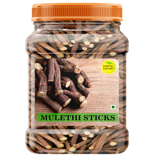 Kartik Export Mulethi Root Stick for Eating - Licorice Root - Athimathuram - Jesthamadh for Health Care - 250 Grams