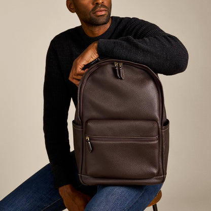 Fossil Men's Buckner Brown Casual Backpack MBG9631203