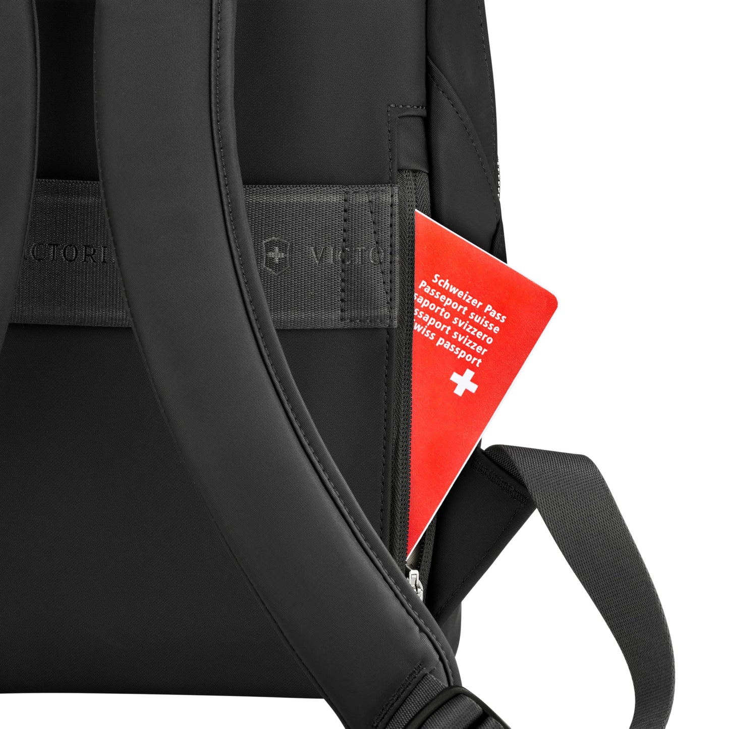 Victorinox Victoria Signature Women Compact Backpack, 14'' Laptop & 10'' Tablet Pocket, Black, Swiss designed (612203)
