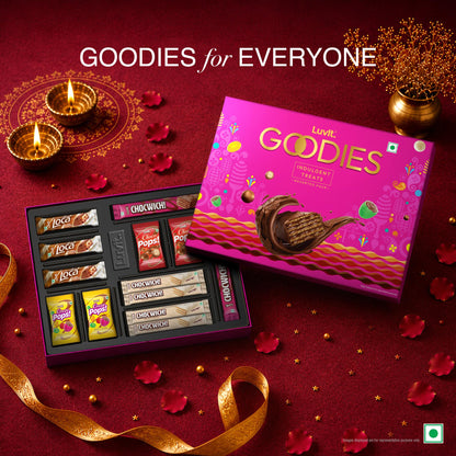 LuvIt. Goodies Chocolates Treat Gift Pack | For Birthday, Rakhi, Diwali Occasions (2 x 182.44g)