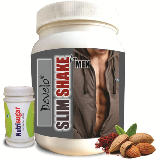 Develo Slimming whey Protein shake, Belly Fat Burner, Gym Supplement for Weight Loss in men Nosto-Slim 1 Kg Powder Kesar Badam Flavour