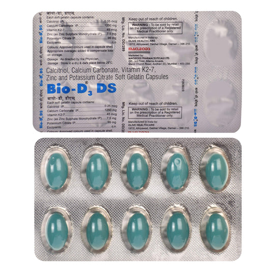 Bio-D3 DS - Strip of 10 Capsules