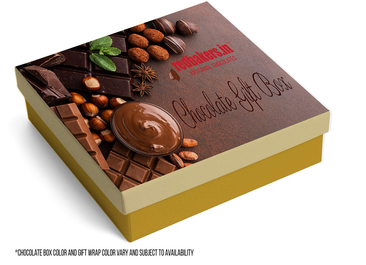 redbakers.in Happy Birthday Chocolate Gift Box & Greeting Card Combo Gift pack (TIKGolden)