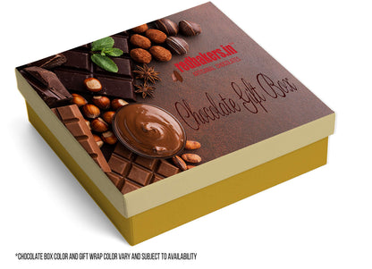 redbakers.in Happy Birthday 12 Chocolate Gift Box & Greeting Card Combo Gift Pack (TIKBLACK),225gram