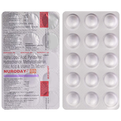 Nuroday- D3 - Strip of 15 Tablets