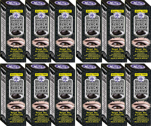 Bhimseni Black organic Surma | Black Surma is created with 25 herbs using tradit
