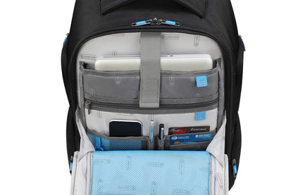 Carlton West End Black Laptop Backpack Trolley