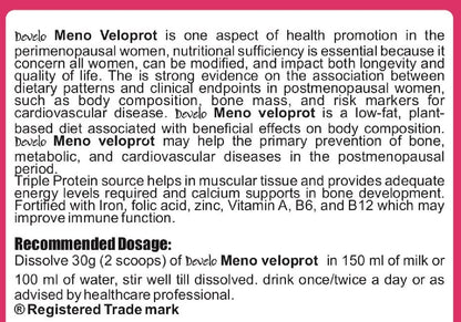 Develo Menopause Supplement for Women, Manage Hot Flashes, Night Sweats, Stress, Hormonal Imbalance - 500g Chocolate