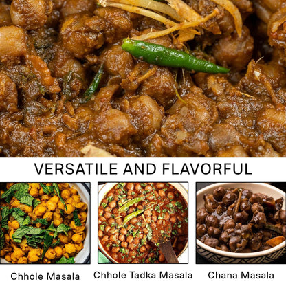 Spiced Right Purani Dilli Chole/Chana Masala Powder 100g | Authentic Punjabi Amritsari Pindi Style Masala for Chickpeas, Choley Bhature | No Onion Garlic | Traditional Indian Spice Blend