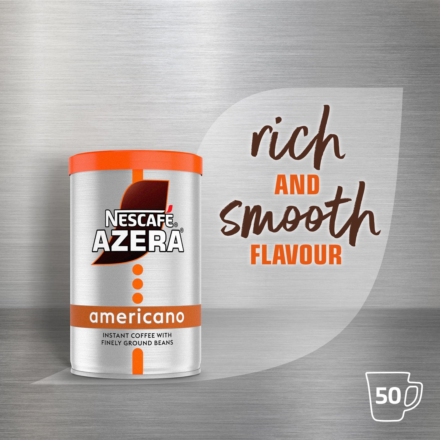 Nestle Nescafe Azera Americano Instant Coffee With Ground Beans, 90g