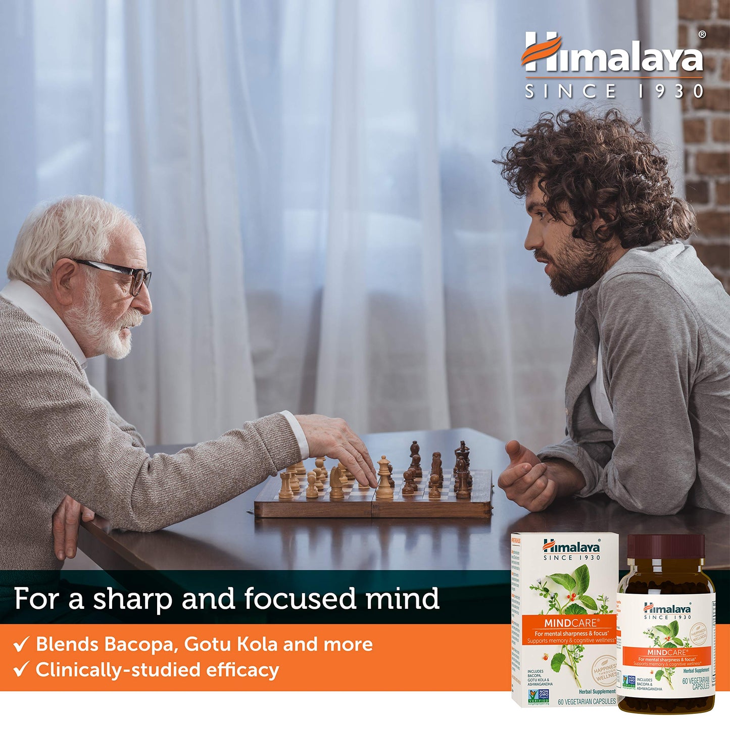 Himalaya Herbal Healthcare, MindCare, 60 Veggie Caps