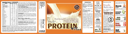 Develo Protein Powder for Men & Women, Whey, Milk & Soy (Triple Protein) - 1 kg Powder strawberry