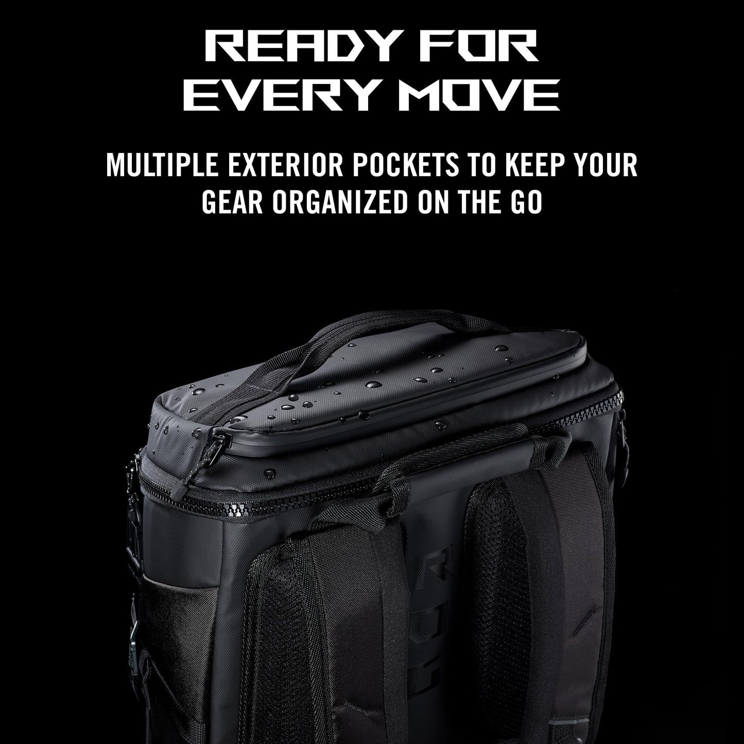ASUS ROG Ranger BP2701 (2025) Lightweight Gaming Backpack, Spacious storage upto 22L, Ergonomic design, Built-in luggage strap, Adjustable Chest Strap, fits up to a 17-inch laptop, Black, 0.93 kg